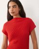 ASOS DESIGN ASOS DESIGN knit cinched pleated mini dress in red - 3
