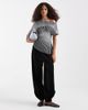 ASOS DESIGN ASOS DESIGN knit cinched pleated top in mono stripe-Multi - 2