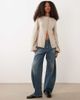 ASOS DESIGN ASOS DESIGN knit cotton blend boucle cardigan in stone-Brown - 2