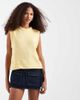 ASOS DESIGN ASOS DESIGN knit cotton blend boucle tank top in buttermilk-Yellow - 1