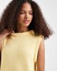 ASOS DESIGN ASOS DESIGN knit cotton blend boucle tank top in buttermilk-Yellow - 3