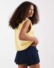 ASOS DESIGN ASOS DESIGN knit cotton blend boucle tank top in buttermilk-Yellow - 4