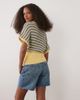 ASOS DESIGN ASOS DESIGN knit cotton blend cinch hem top in striped print-Multi - 2
