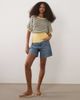 ASOS DESIGN ASOS DESIGN knit cotton blend cinch hem top in striped print-Multi - 3