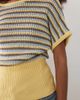 ASOS DESIGN ASOS DESIGN knit cotton blend cinch hem top in striped print-Multi - 4