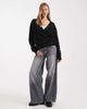 ASOS DESIGN ASOS DESIGN knit eyelash wrap cardigan in black - 2