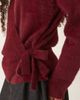 ASOS DESIGN ASOS DESIGN knit eyelash wrap cardigan in plum-Purple - 2