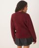 ASOS DESIGN ASOS DESIGN knit eyelash wrap cardigan in plum-Purple - 4