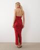 ASOS DESIGN ASOS DESIGN knit halter neck maxi dress in red polka dot-Multi - 4