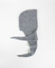ASOS DESIGN ASOS DESIGN knit hooded scarf in charcoal gray - 1