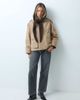 ASOS DESIGN ASOS DESIGN knit hooded scarf in chocolate-Brown - 3