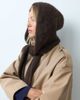 ASOS DESIGN ASOS DESIGN knit hooded scarf in chocolate-Brown - 4