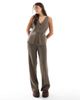 ASOS DESIGN ASOS DESIGN knit longline v vest in dark taupe - part of a set-Neutral - 2