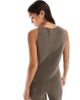 ASOS DESIGN ASOS DESIGN knit longline v vest in dark taupe - part of a set-Neutral - 4