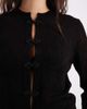 ASOS DESIGN ASOS DESIGN knit mandarin detailing cardigan in black - 3