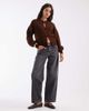 ASOS DESIGN ASOS DESIGN knit mandarin detailing cardigan in chocolate brown - 2