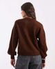 ASOS DESIGN ASOS DESIGN knit mandarin detailing cardigan in chocolate brown - 4