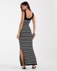 ASOS DESIGN ASOS DESIGN knit maxi dress in black and ecru stripes - 4