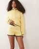 ASOS DESIGN ASOS DESIGN knit micro shorts in buttermilk - part of a set-Yellow - 1