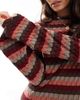 ASOS DESIGN ASOS DESIGN knit mini dress with flared sleeves in striped crochet stitch-Multi - 3