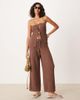 ASOS DESIGN ASOS DESIGN knit pants with turquoise beads in brown - part of a set - 1