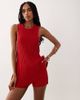 ASOS DESIGN ASOS DESIGN knit pleated asymmetric top in red - 3