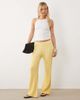 ASOS DESIGN ASOS DESIGN knit pleated pants in buttermilk - part of a set-Yellow - 1