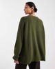 ASOS DESIGN ASOS DESIGN knit raglan cardigan in olive-Green - 4
