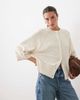 ASOS DESIGN ASOS DESIGN knit raglan detailed cardigan in ecru-Neutral - 1