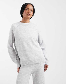 ASOS DESIGN ASOS DESIGN knit raglan sweater in gray - part of a set
