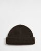 ASOS DESIGN ASOS DESIGN knit ribbed mini fisherman beanie in brown - 1
