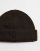 ASOS DESIGN ASOS DESIGN knit ribbed mini fisherman beanie in brown - 3