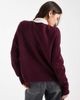 ASOS DESIGN ASOS DESIGN knit rugby top in wine-Purple - 3