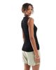 ASOS DESIGN ASOS DESIGN knit shirred button up tank top in black - 3