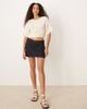 ASOS DESIGN ASOS DESIGN knit short sleeve cardigan with gold buttons in stone-Neutral - 2