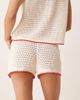 ASOS DESIGN ASOS DESIGN knit short with floral embroidery in ecru - part of a set-Multi - 3