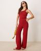 ASOS DESIGN ASOS DESIGN knit slub pants in red - part of a set - 1