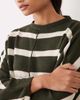 ASOS DESIGN ASOS DESIGN knit striped sweater in ecru and khaki-Multi - 4