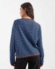 ASOS DESIGN ASOS DESIGN knit striped sweater with contrast trim in blue and brown-Multi - 4
