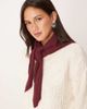 ASOS DESIGN ASOS DESIGN knit triangle scarf in burgundy-Red - 1