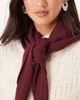 ASOS DESIGN ASOS DESIGN knit triangle scarf in burgundy-Red - 2