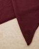 ASOS DESIGN ASOS DESIGN knit triangle scarf in burgundy-Red - 3