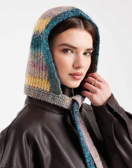ASOS DESIGN ASOS DESIGN knit twisted hat with wool in multi color