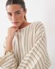 ASOS DESIGN ASOS DESIGN knit vertical striped sweater in ecru and beige-Neutral - 2