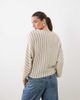ASOS DESIGN ASOS DESIGN knit vertical striped sweater in ecru and beige-Neutral - 4