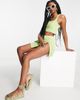 ASOS DESIGN ASOS DESIGN knit wide rib mini skirt with slit side detail in green - part of a set - 1