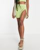 ASOS DESIGN ASOS DESIGN knit wide rib mini skirt with slit side detail in green - part of a set - 2