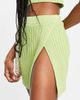 ASOS DESIGN ASOS DESIGN knit wide rib mini skirt with slit side detail in green - part of a set - 3