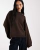 ASOS DESIGN ASOS DESIGN knit wide sleeve cotton blend sweater in brown - 1