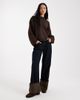 ASOS DESIGN ASOS DESIGN knit wide sleeve cotton blend sweater in brown - 2